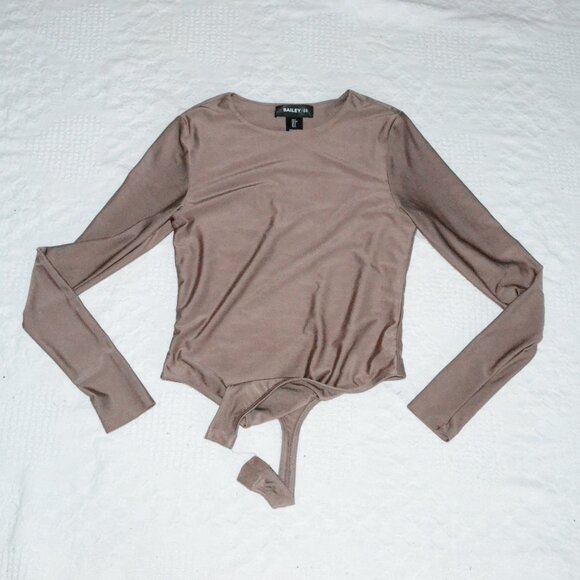 Bailey 44 Women Silky Brown Bodysuit Small - Picture 2 of 10